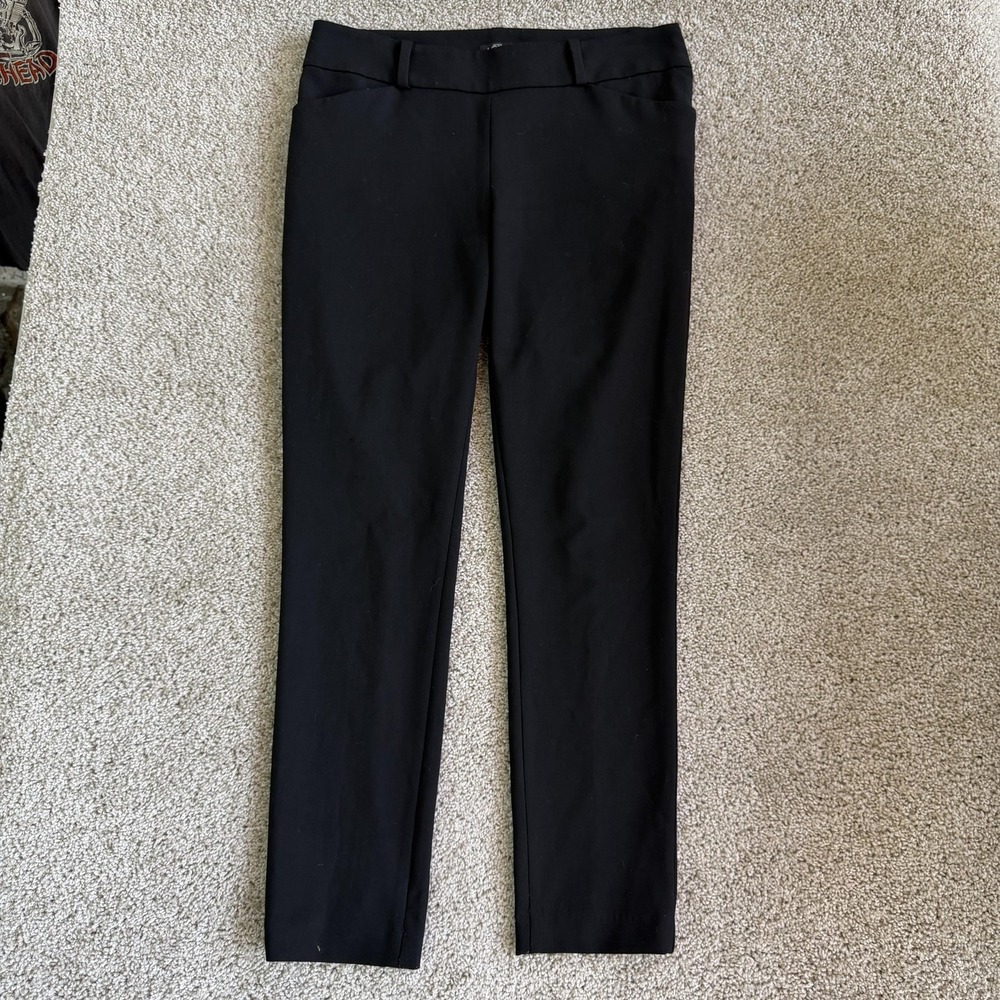 Ann Taylor LOFT Dress Pants Womens 6 Black Ponte Marisa Skinny Workwear Office